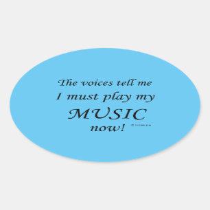Ovale Music Voices dit qu'il faut jouer Oval Sticker