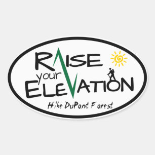 Ovale Randonnée Forêt DuPont Levez votre Sticker d'altit