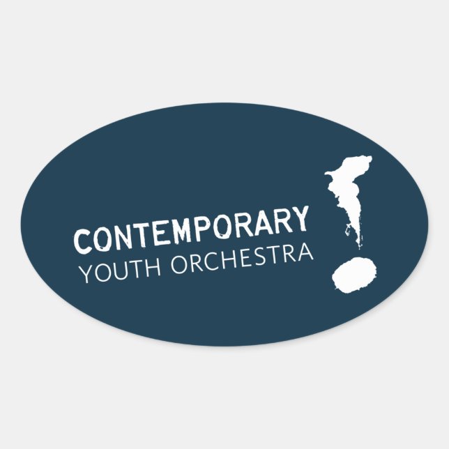 Ovale Sticker (Devant)