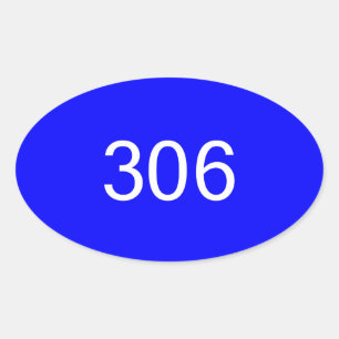 Ovale Sticker 306 pare-chocs #2