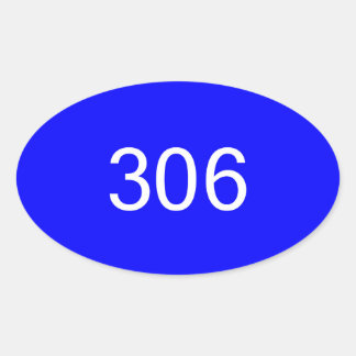Ovale Sticker 306 pare-chocs #2