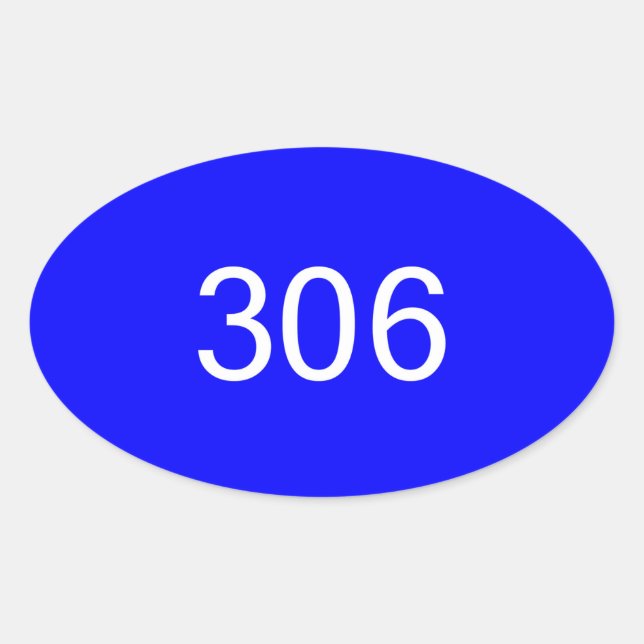 Ovale Sticker 306 pare-chocs #2 (Devant)