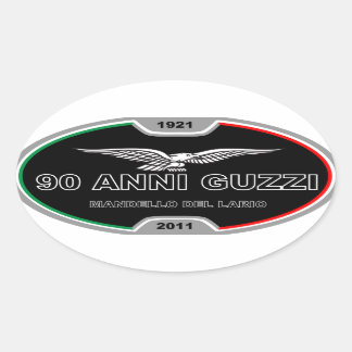 Ovale Sticker Anni Guzzi 90