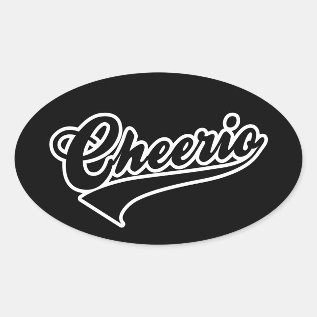 Ovale Sticker Cheerio Oval (Devant)