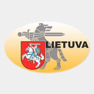 Ovale Sticker du Ministère de la Défense de Lituanie !