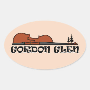 Ovale Sticker Gordon Glen