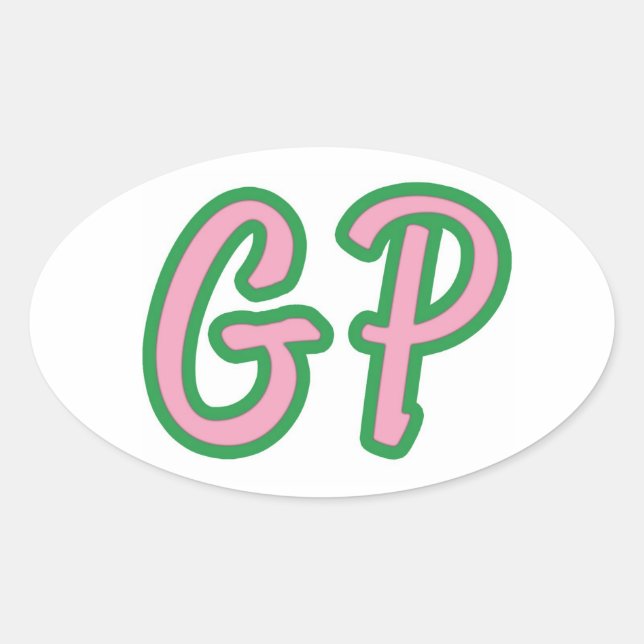 Ovale Sticker GP Bumper (Devant)