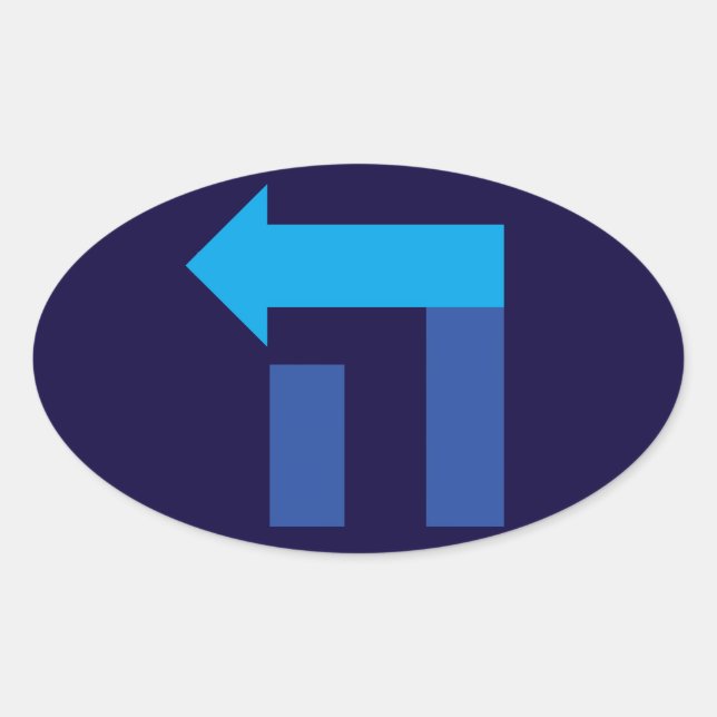 Ovale Sticker Hillary Hey Hebrew Oval (Devant)