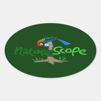 Ovale Sticker Logo Naturescope Rosella Mascot 'Chip' (Gr