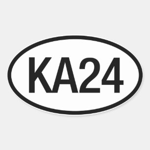 Ovale Sticker moteur Datsun Nissan KA24
