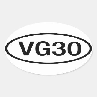 Ovale Sticker moteur Datsun Nissan VG30