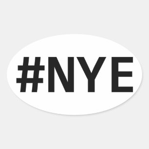 Ovale Sticker #NYE