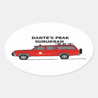 Ovale Sticker Oval De La Banlieue De Dante