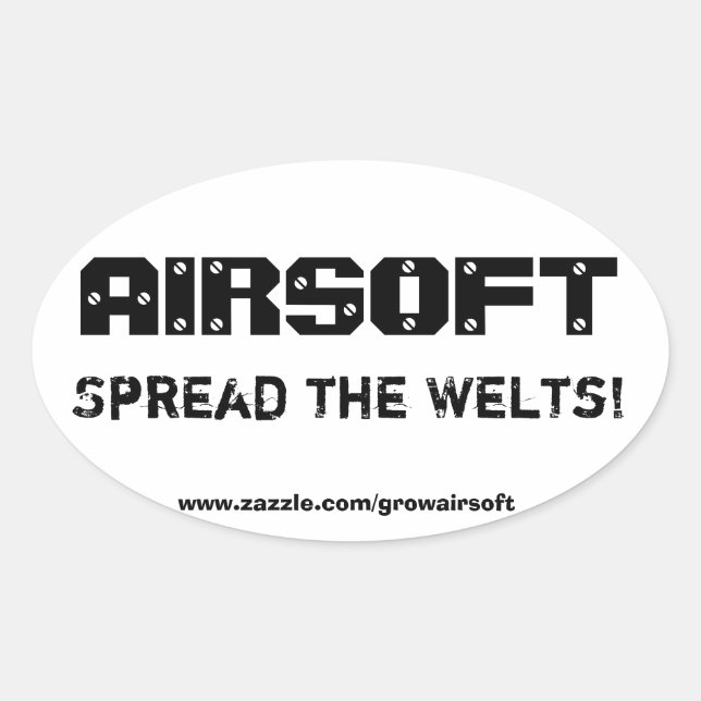 Ovale Sticker pare-chocs Airsoft "Spread" (Devant)