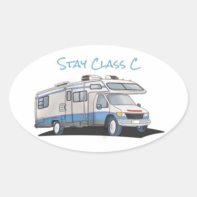 Ovale Sticker pour camping-car de classe C (Devant)