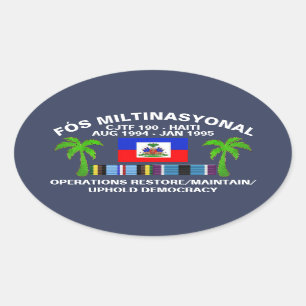 Ovale Sticker pour la démocratie