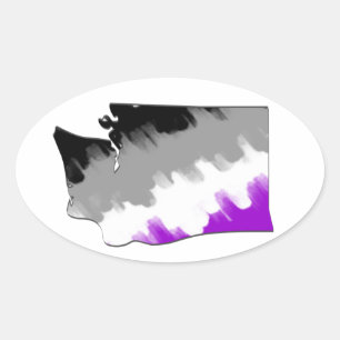Ovale Sticker pour la fierté de l'As de Washington
