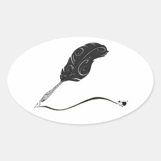 Ovale Sticker pour stylo de recouvrement