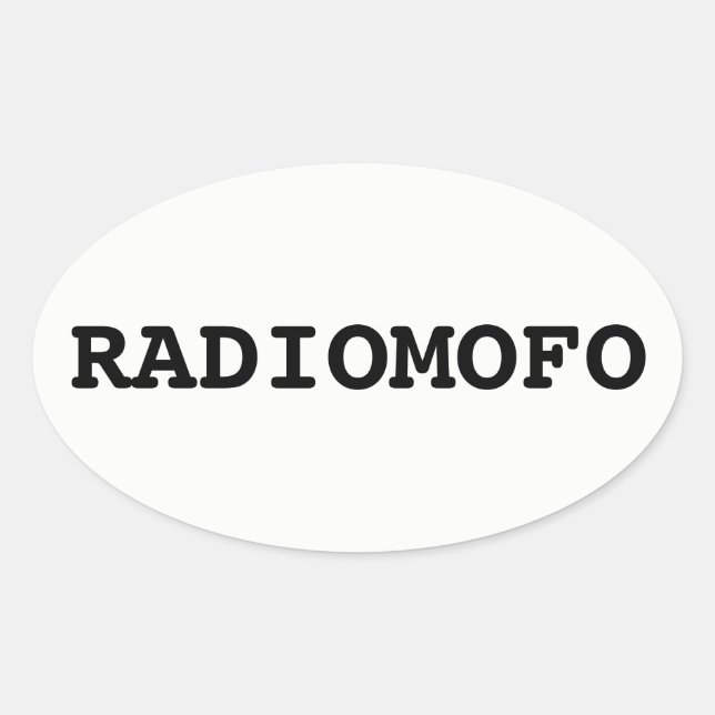 Ovale Sticker RadioMofo ! (Devant)