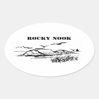 Ovale Sticker Rocky Nook Salt Rocks