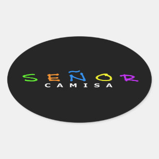 Ovale Sticker Señor Camisa