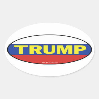 Ovale Sticker Trump Oval