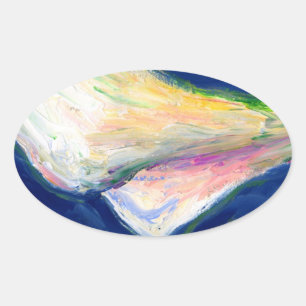 Ovale Sticker "Tuxedo Cuff" Lily