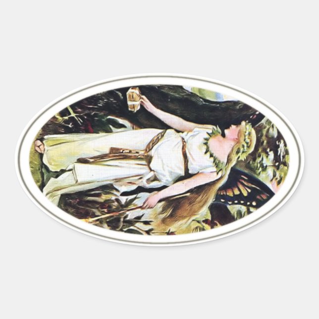 Ovale Sticker vintage (Devant)