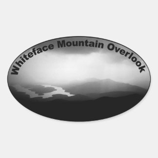 Ovale Sticker Whiteface Mountain Overlook