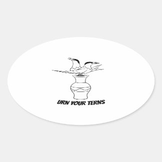 Ovale Urn Your Terns sticker
