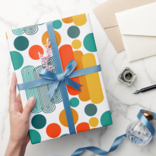 Ovalen und Kreise Geschenkpapier
