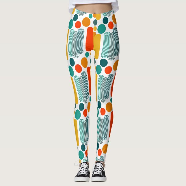 Ovalen und Kreise Leggings (Vorderseite)