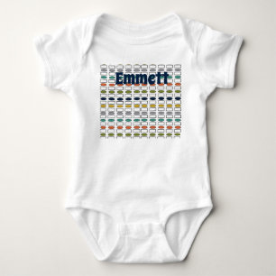 Ovalen und Rechtecke Baby Strampler