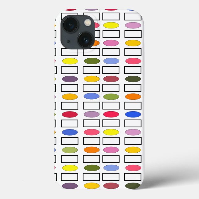 Ovalen und Rechtecke - Kleiner Blumengarten Case-Mate iPhone Hülle (Rückseite)