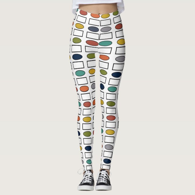 Ovalen und Rechtecke Leggings (Vorderseite)