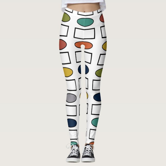 Ovalen und Rechtecke Leggings (Vorderseite)