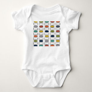 Ovalen und Rectangle Baby Bodysuit Strampler