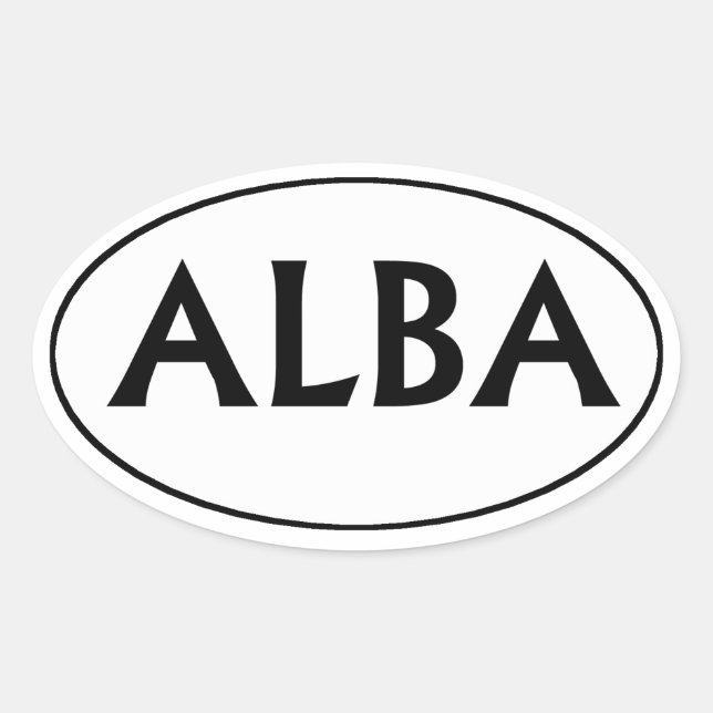 Ovaler Autoaufkleber Schottlands alba Aufkleber (Vorderseite)