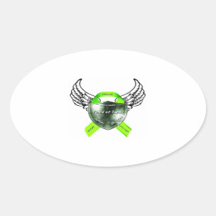 Ovaler Logo-Aufkleber Aufkleber