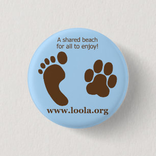 Ovaler LOOLAorg Metallknopf Button