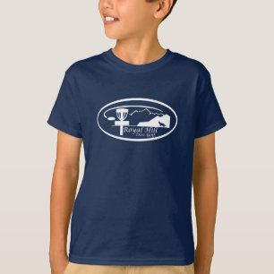 Ovales königliches Hügel-Logo-Weiß T-Shirt