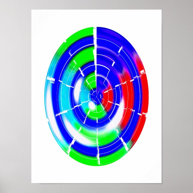 Ovales Labyrinth Poster (Vorne)