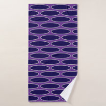 Ovales Lila Kettenmuster