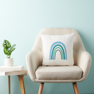 Ovarialkarzinom Aquamariner Regenbogenpouf Kissen