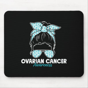 Ovarialkarzinom Bewusstsein Aquamarine Schleife Un Mousepad