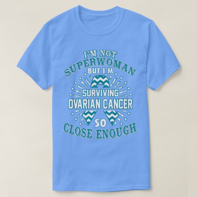 Ovarialkarzinom-Bewusstsein ist keine Superfrau, s T-Shirt (Design vorne)