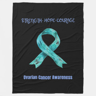 Ovarialkarzinom-Bewusstseinsbildung Hoffnung Fleecedecke