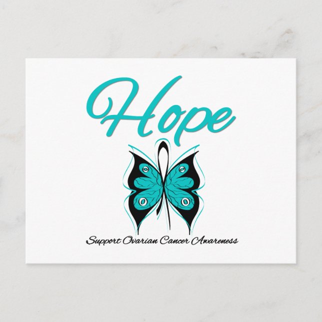 Ovarialkarzinom Hope Butterfly Postkarte (Vorderseite)