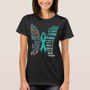 Ovarialkrebs-Reise Lebenslauf T-Shirt