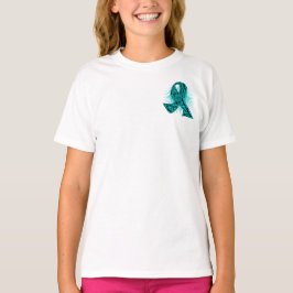 Ovarielle Krebsschleife Leistungsstarke Slogans T-Shirt